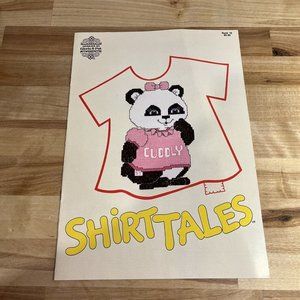 Vintage Shirt Tales BOOK CROSS STITCH PATTERNS With Art Gloria & Pat 1982